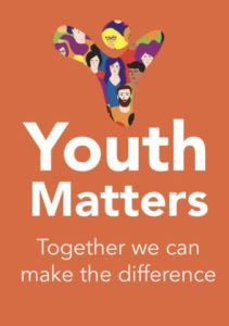 Youth Matters logo on an orange background with white text reading: Youth Matters. Together we can make the difference