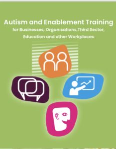 The Usual Place Autism Awareness Training Brochure front cover image Click on the image to download the full pdf document